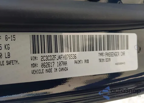 2015 Dodge Challenger R/T Scat Pack из США, поврежденный, VIN 2C3CDZFJ4FH876536